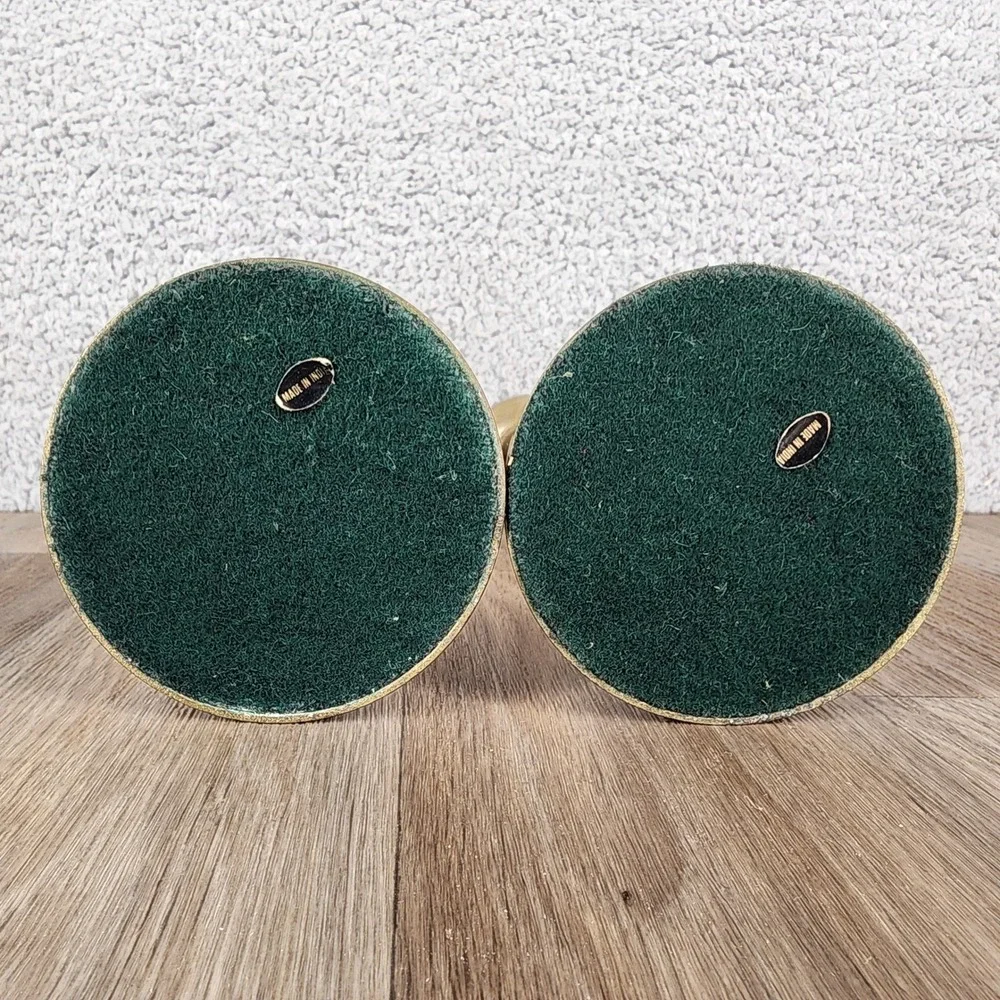 Vintage Brass Candlestick Holders Set of 2 Made in Japan Home Decor Table Mantle - Picture 4 of 7